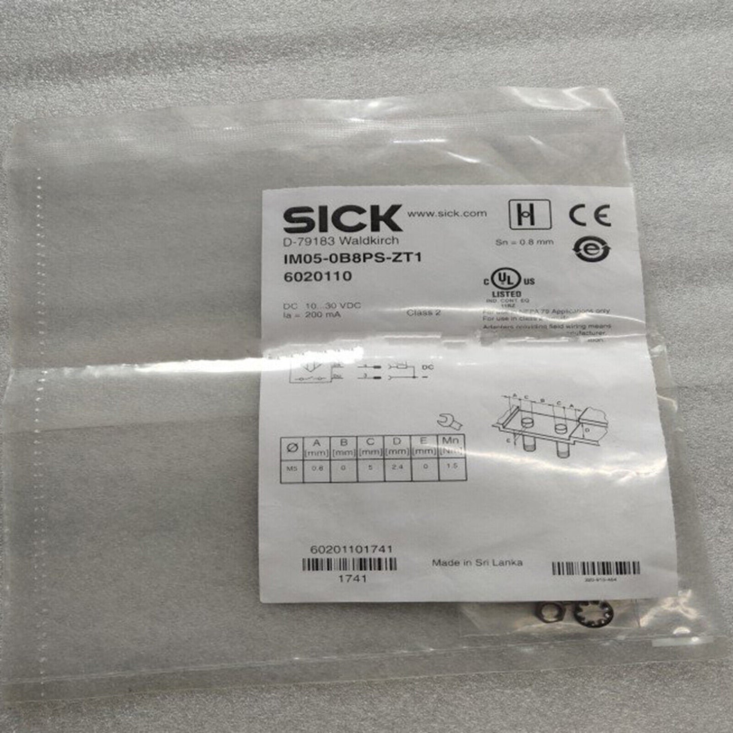 1PC SICK Proximity Switch Sensor IM05-0B8PS-ZT1 - SICK