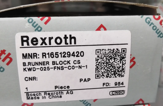 1Pcs REXROTH R165129420 Runner Block Bearing - REXROTH