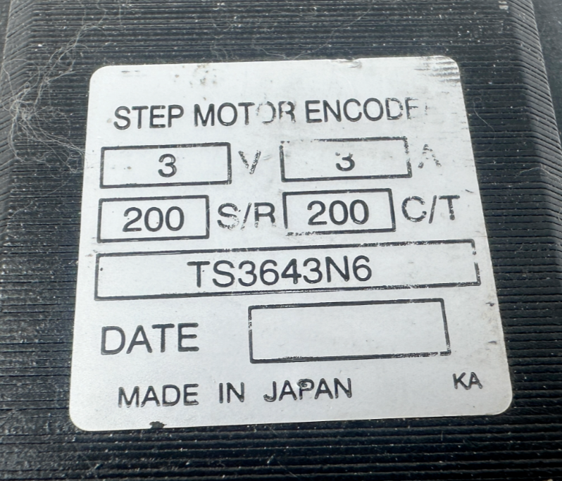 used Tamagawa TS3643N6 Stepper Motor - TAMAGAWA