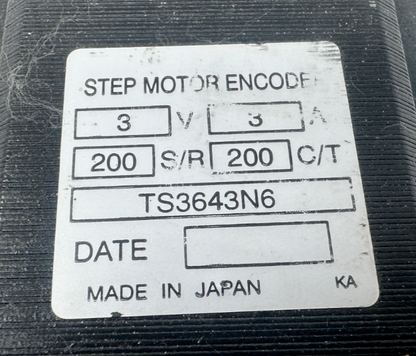 used Tamagawa TS3643N6 Stepper Motor - TAMAGAWA