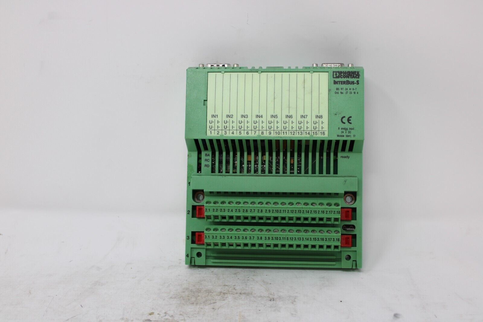 used Phoenix Contact IBS RT 24 AI 8-T Analog Input Module - PHOENIX CONTACT