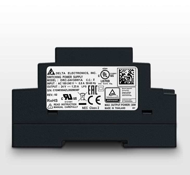 new Delta switching power supply DRC-24V30W1AZ 24V 1.25A 30W - DELTA
