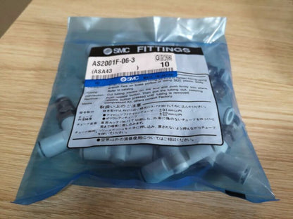 1Bag/10pcs SMC AS2001F-06-3 Fittings Free Shipping #SM