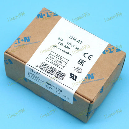 10PCS BUSSMANN EATON BS88:4 125LET 125A 240VAC SPOT STOCK - BUSSMANN EATON