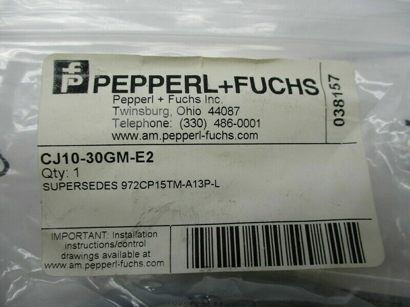 CJ10-30GM Proximity Switch - PEPPERL+FUCHS