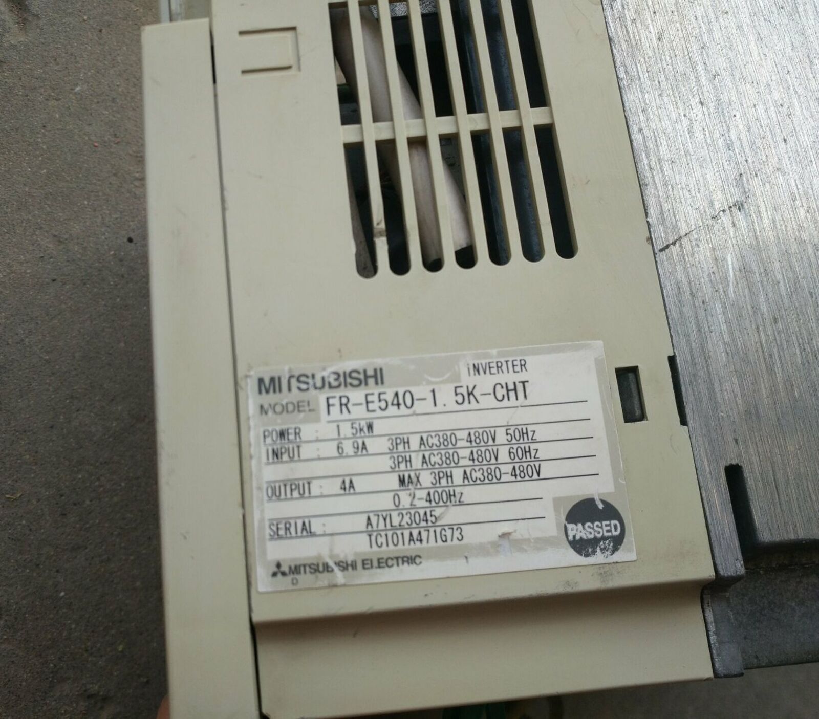 Used Mitsubishi Inverter FR-E540-1.5K CHT Good Condition - MITSUBISHI