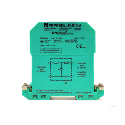 PEPPERL+FUCHS Z728.H Safety Barrier 1PC In Box - SafetyGuardian Z728.H - PEPPERL+FUCHS SafetyGuardian Safety Barrier Z728.H - SafetyGuardian Z728.H PEPPERL+FUCHS - PEPPERL+FUCHS