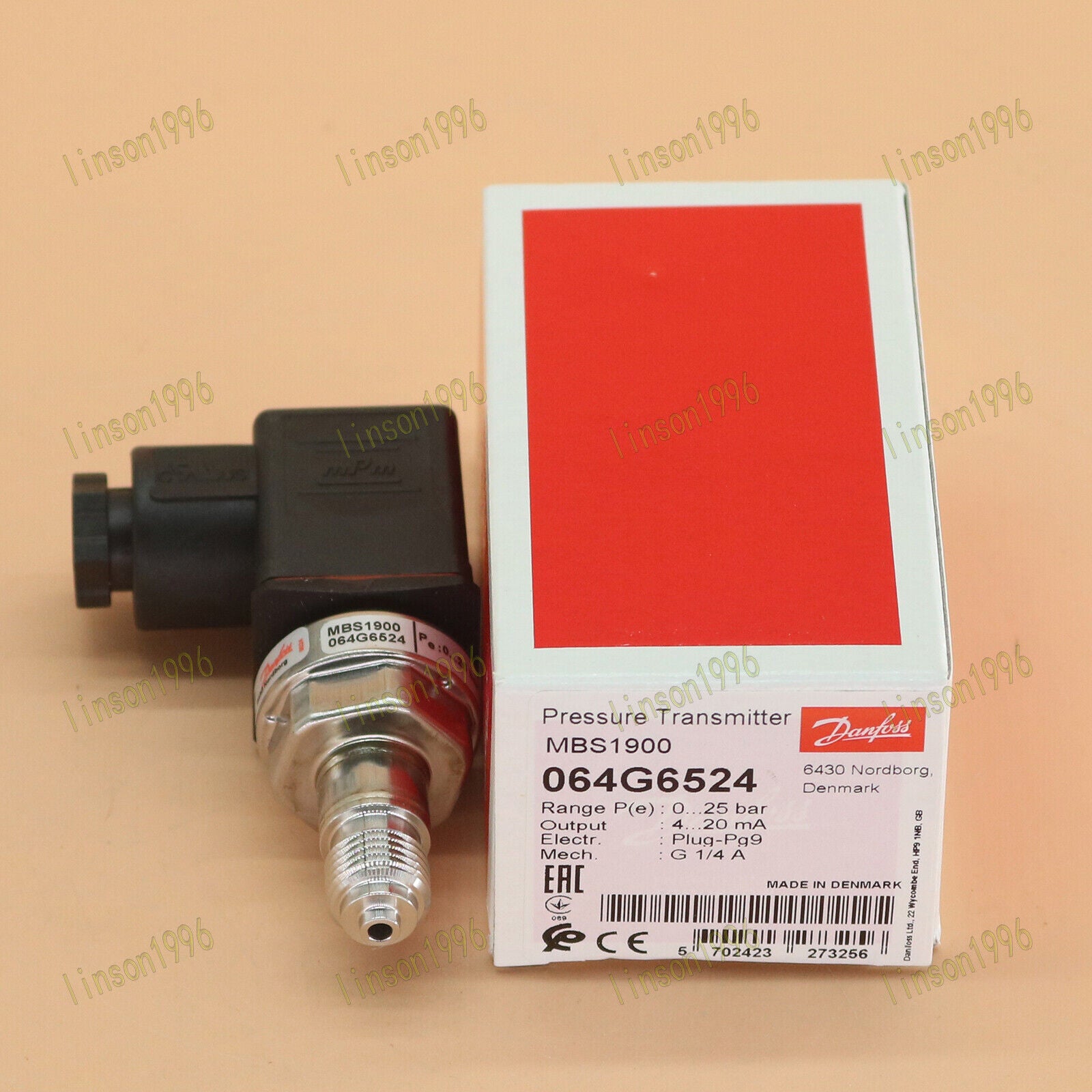 new 1pc  Danfoss 064G6524 MBS 1900 pressure transmitter SHIP Danfoss