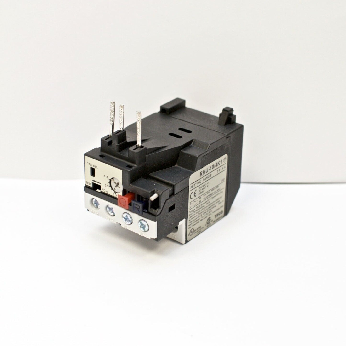 TECO RHU-10/4K1 Thermal Overload Relay, 2.9-4A Amp Range, High-Performance Overload Protection for Industrial and Residential Use - TECO