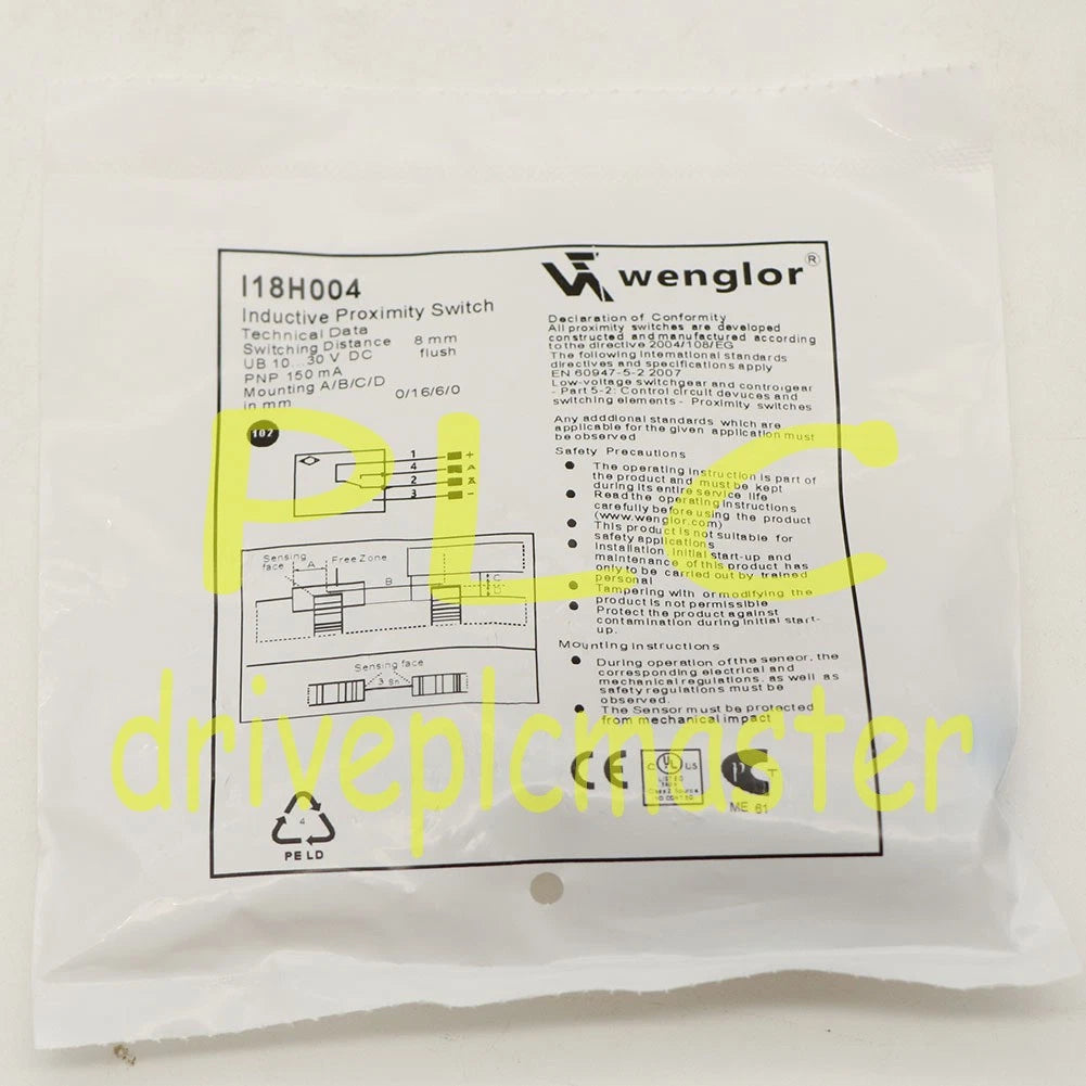 1PCS For Wenglor I18H004 Proximity Switch Sensor I18H004 Fast Shipping #dr