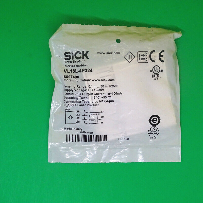 Photoelectric Sensors VL18L-4P324 - SICK