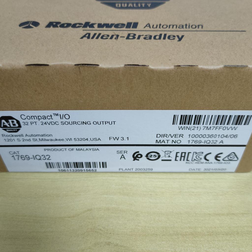 Allen Bradley 1769-IQ32 24V DC CompactLogix Input Module SER - ALLEN BRADLEY