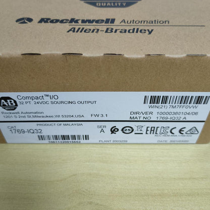 Allen Bradley 1769-IQ32 24V DC CompactLogix Input Module SER - ALLEN BRADLEY