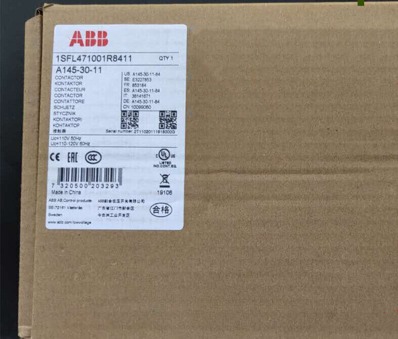 ABB A145-30-11 AC Contactor Fast New In Box ABB