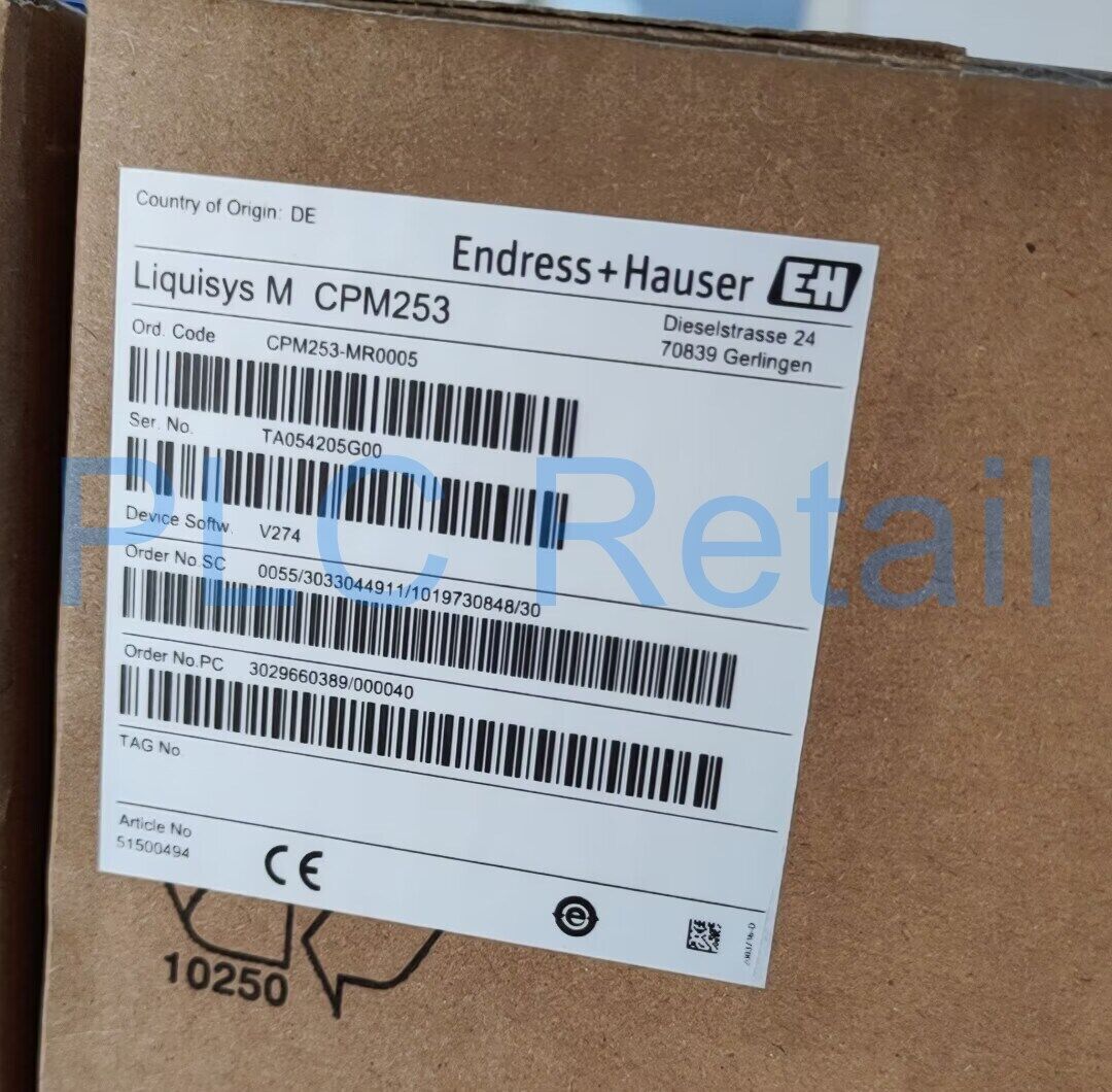 New 1PCS E+H Analyzer Transmitter CPM253-MR0005 Fast Delivery - ANALYZETECH