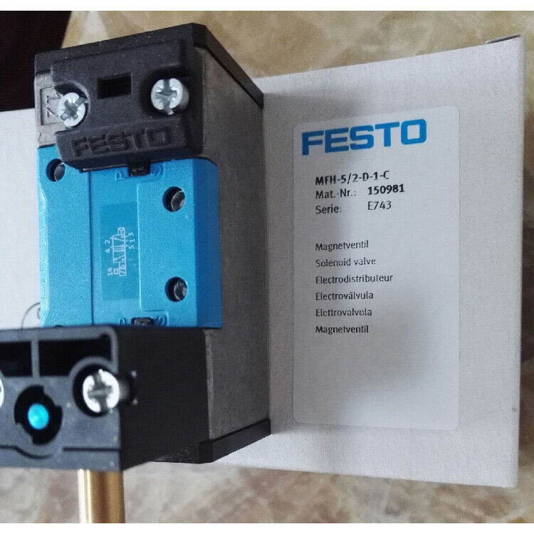 1Pc Festo MFH-5/2-D-1-C Solenoid Valve in Box | SPOT STOCKS - FESTO