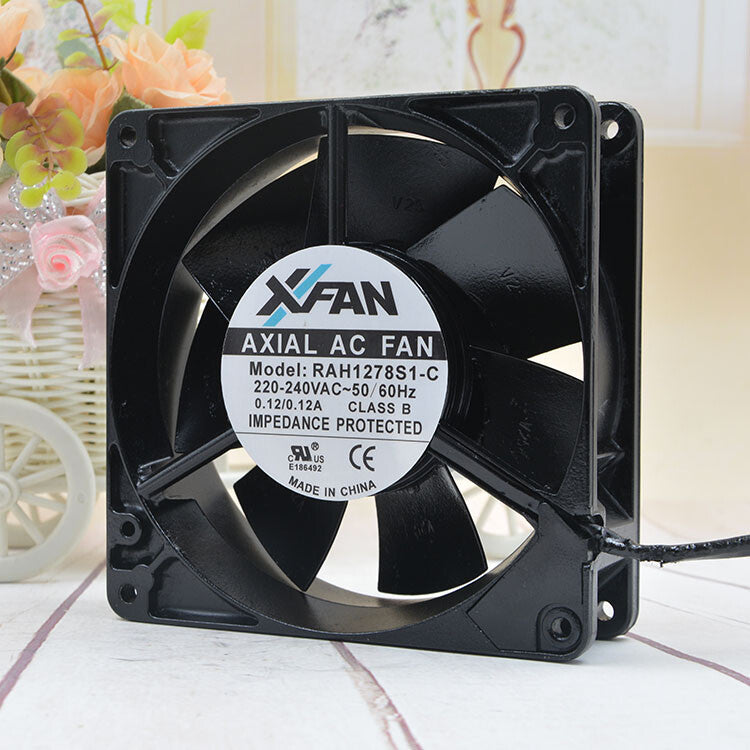 1pcs XINRUILIAN RAH1278S1-C 220V 0.12A 12.7cm 12738 metal fan