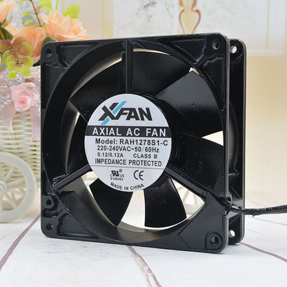 1pcs XINRUILIAN RAH1278S1-C 220V 0.12A 12.7cm 12738 metal fan