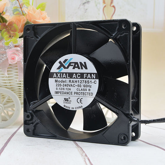 1pcs XINRUILIAN RAH1278S1-C 220V 0.12A 12.7cm 12738 metal fan