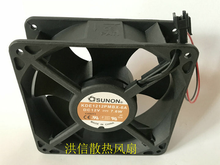 SUNON KDE1212PMBX-6A DC12V 7.6W 12038 2-wire cooling fan
