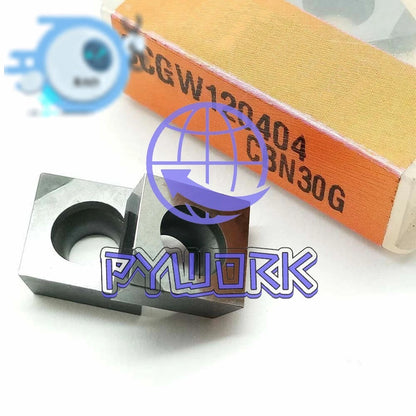 2pcs CCGW120404 CBN30G Carbide INSERTS for steel processing diamond carbide bits