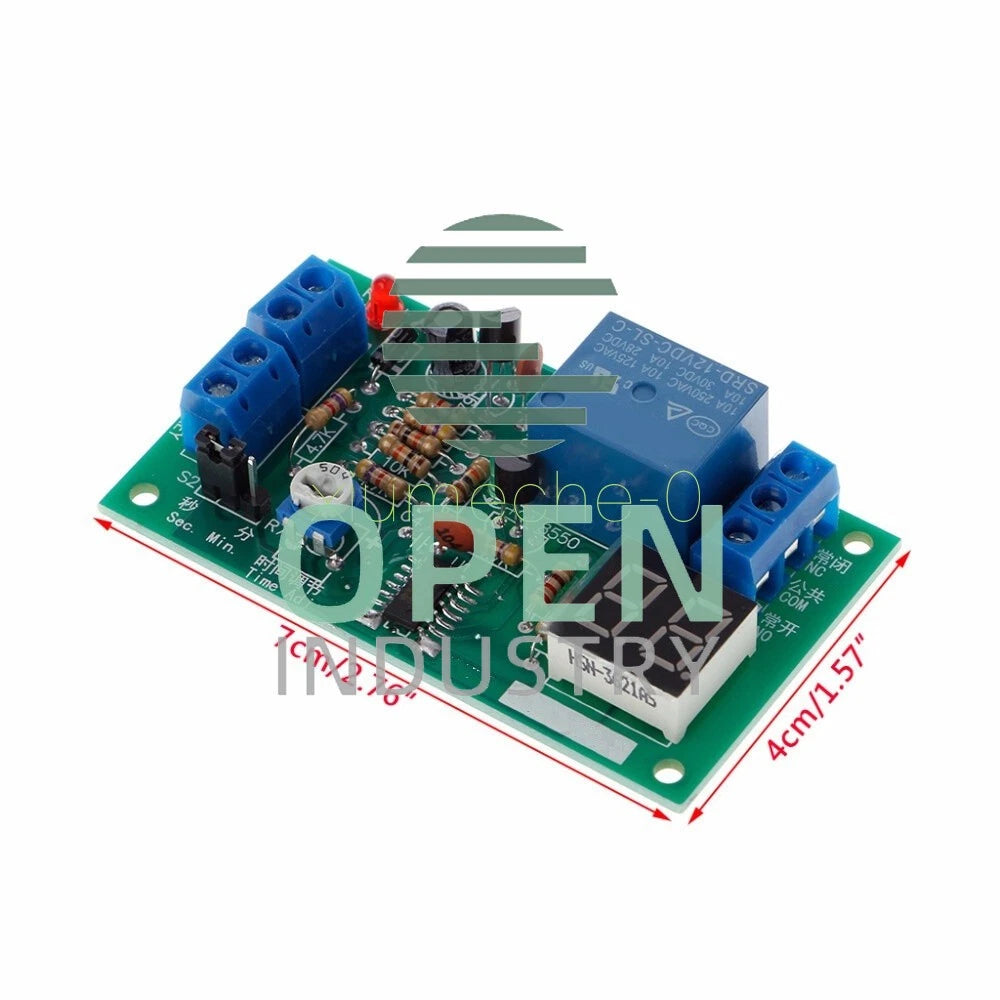 DC 12V LED Display Countdown Timing Timer Delay Turn OFF Relay Switch Module