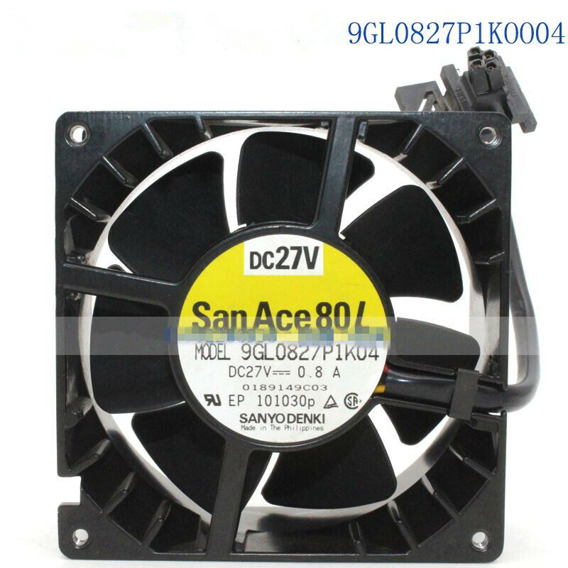 new San Ace 8038 9GL0827P1K04 27V 24V 0.8A high temperature resistant cooling fan - SAN ACE