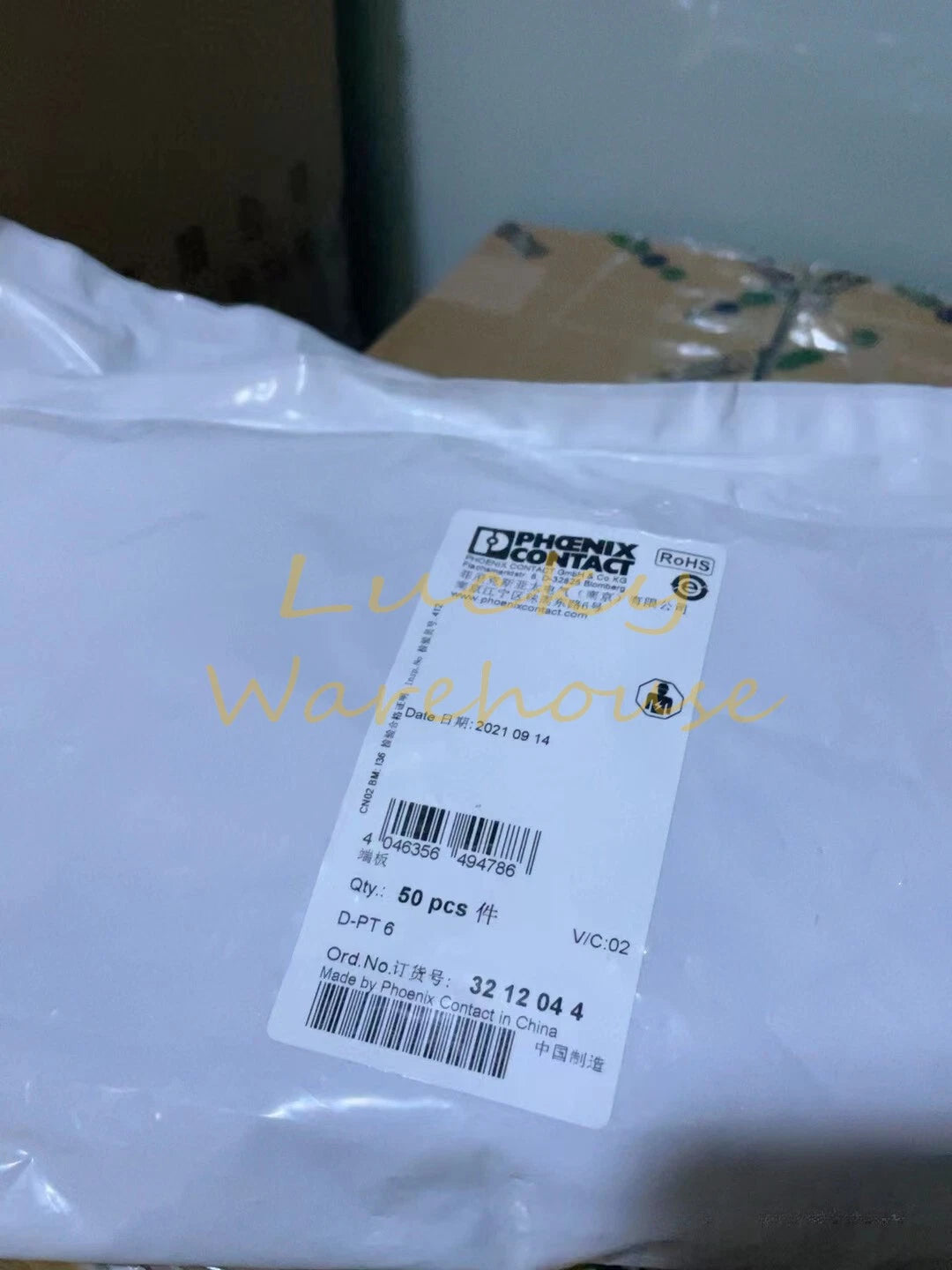 50pcs Phoenix Contact End plate D-PT 6 3212044