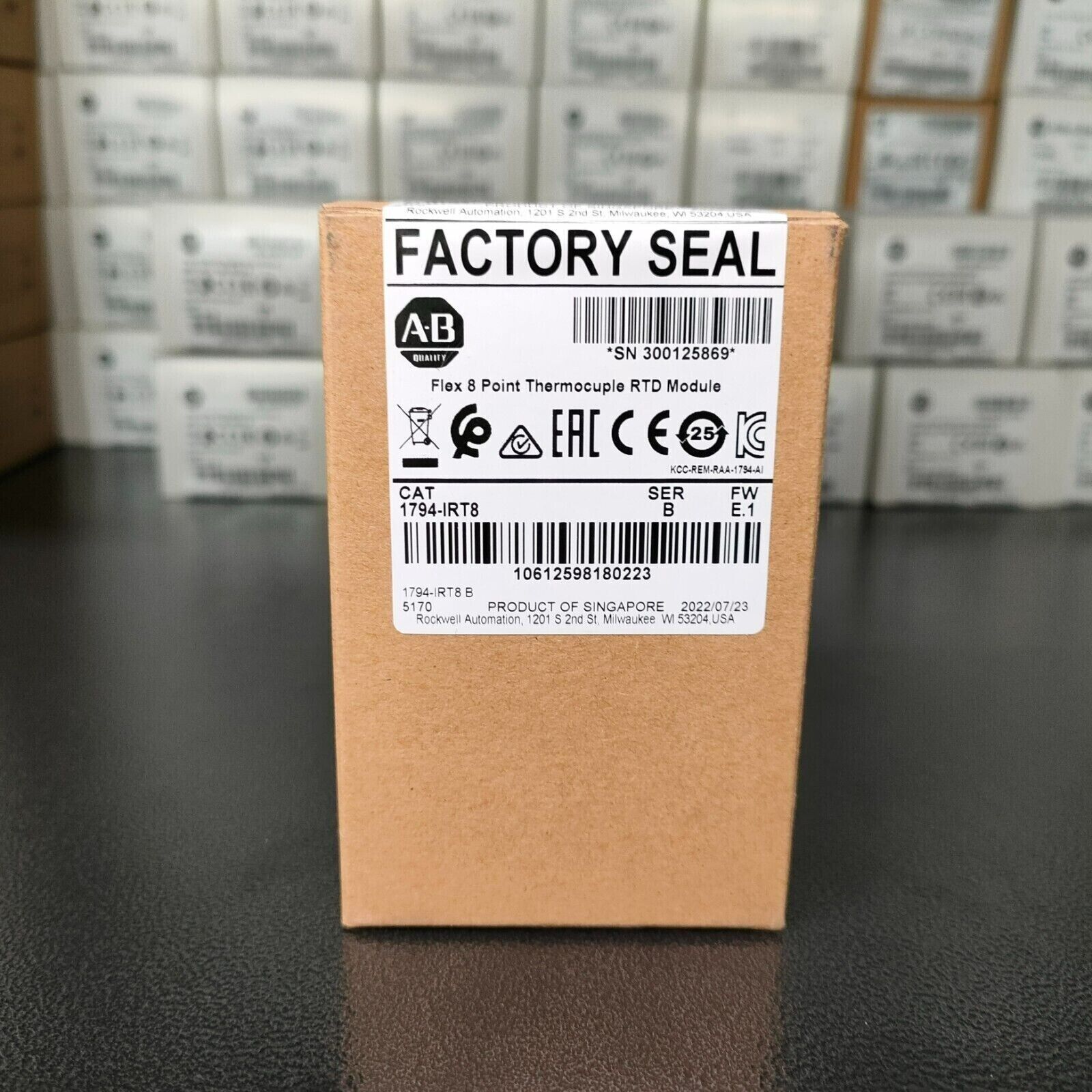 New Factory Sealed AB 1794-IRT8 SER B Flex 8 Point Thermocouple RTD Module PLC - FACTORY SEALED