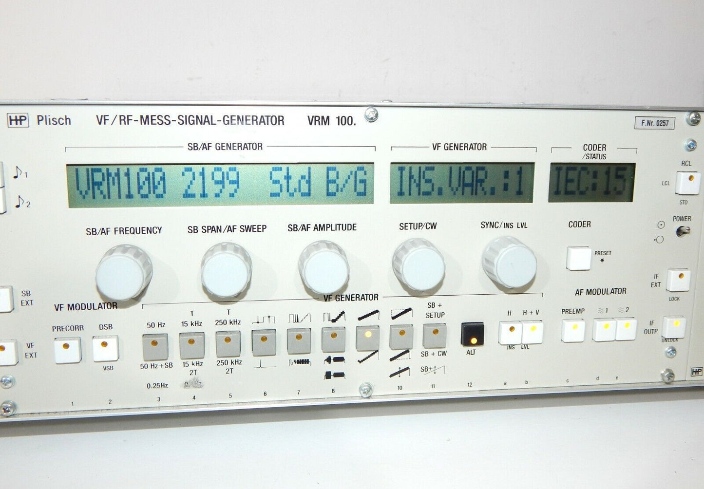 Plish VRM100 VF/RF Measuring Signal Generator - PLISH