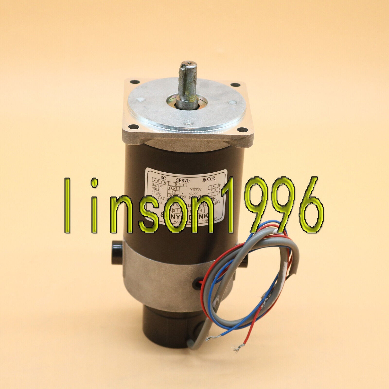 new 1pc  For SANYO M818T-031 Servo Motor One year SANYO