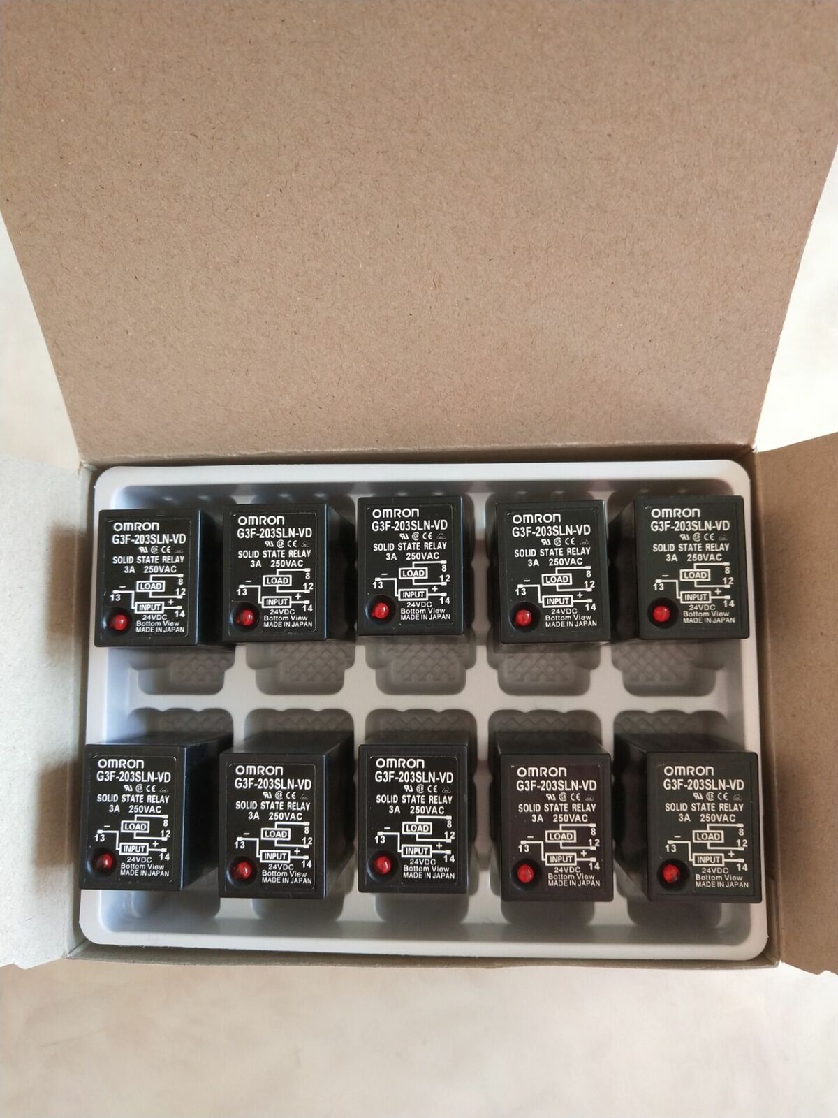 new G3F-203SLN-VD 24VDC SSR 3A 250VAC 6 Pins x 1pc - KOEED