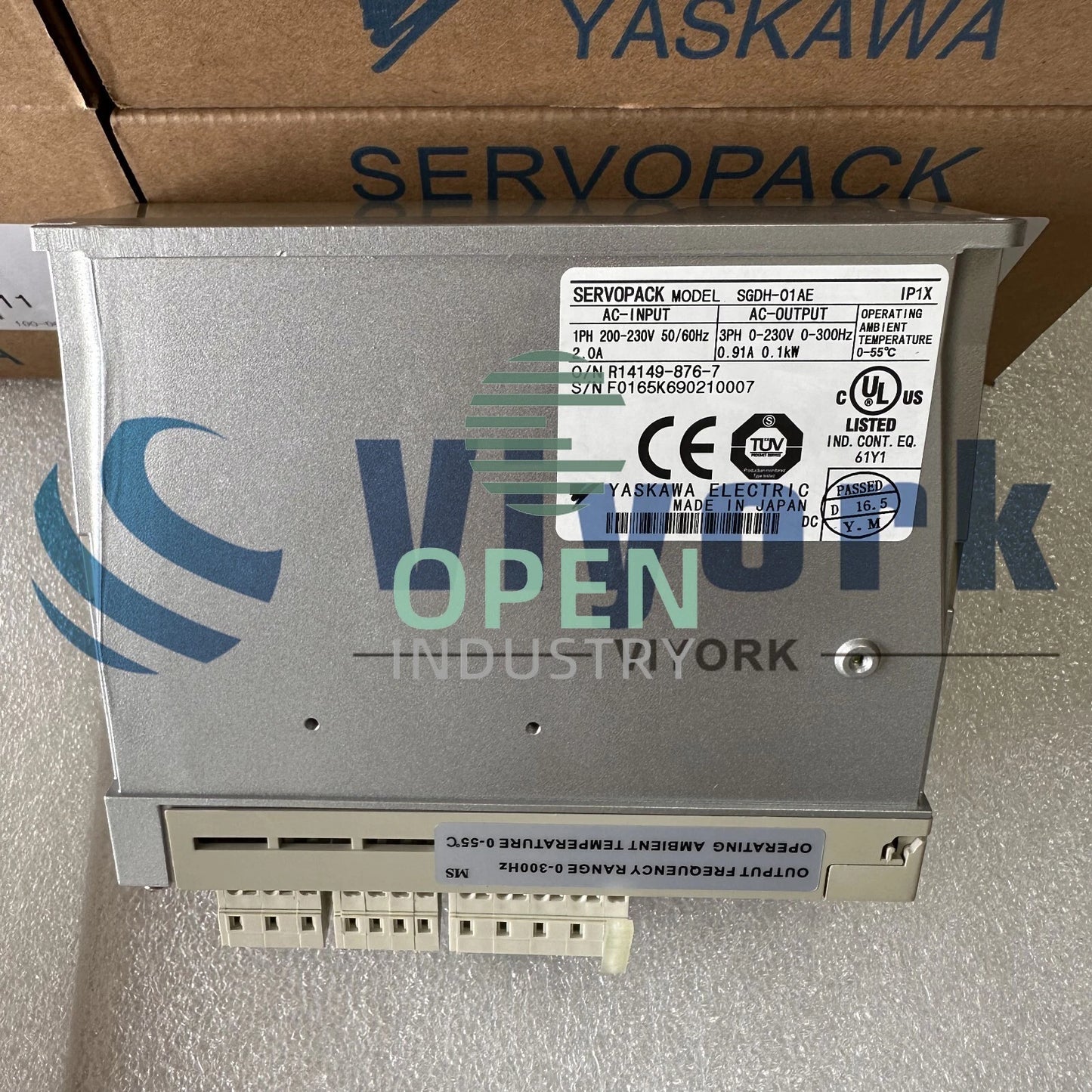 1PCS Yaskawa SGDH-01AE SERVO DRIVE 200-230V IN 0-230V 100W