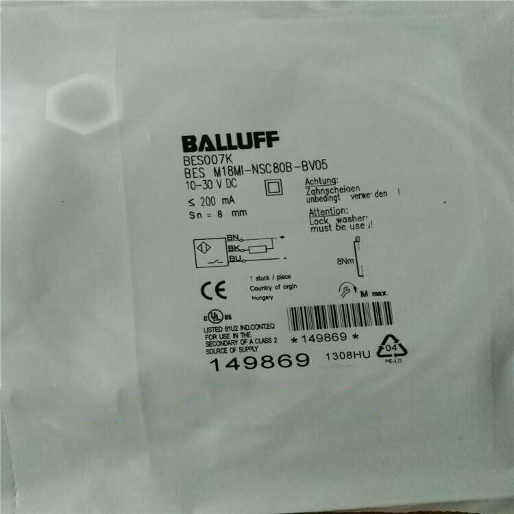 ONE BALLUFF Proximity Switch BES M18MI-NSC80B-BV05 - BALLUFF