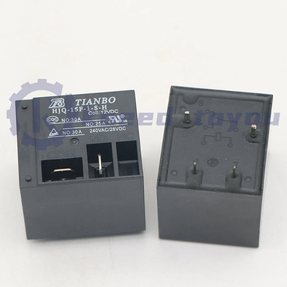 10Pcs 12V HJQ-15F-1-S-H 12VDC TIANBO Relay 4Pins US