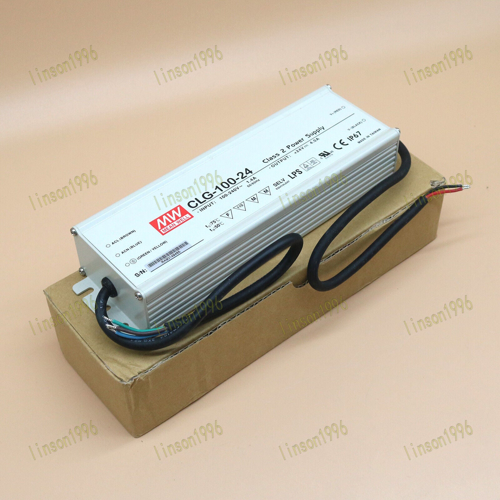 ONE MEAN WELL Power Supply CLG-100-24 24V 4A 1 Year - MEAN WELL