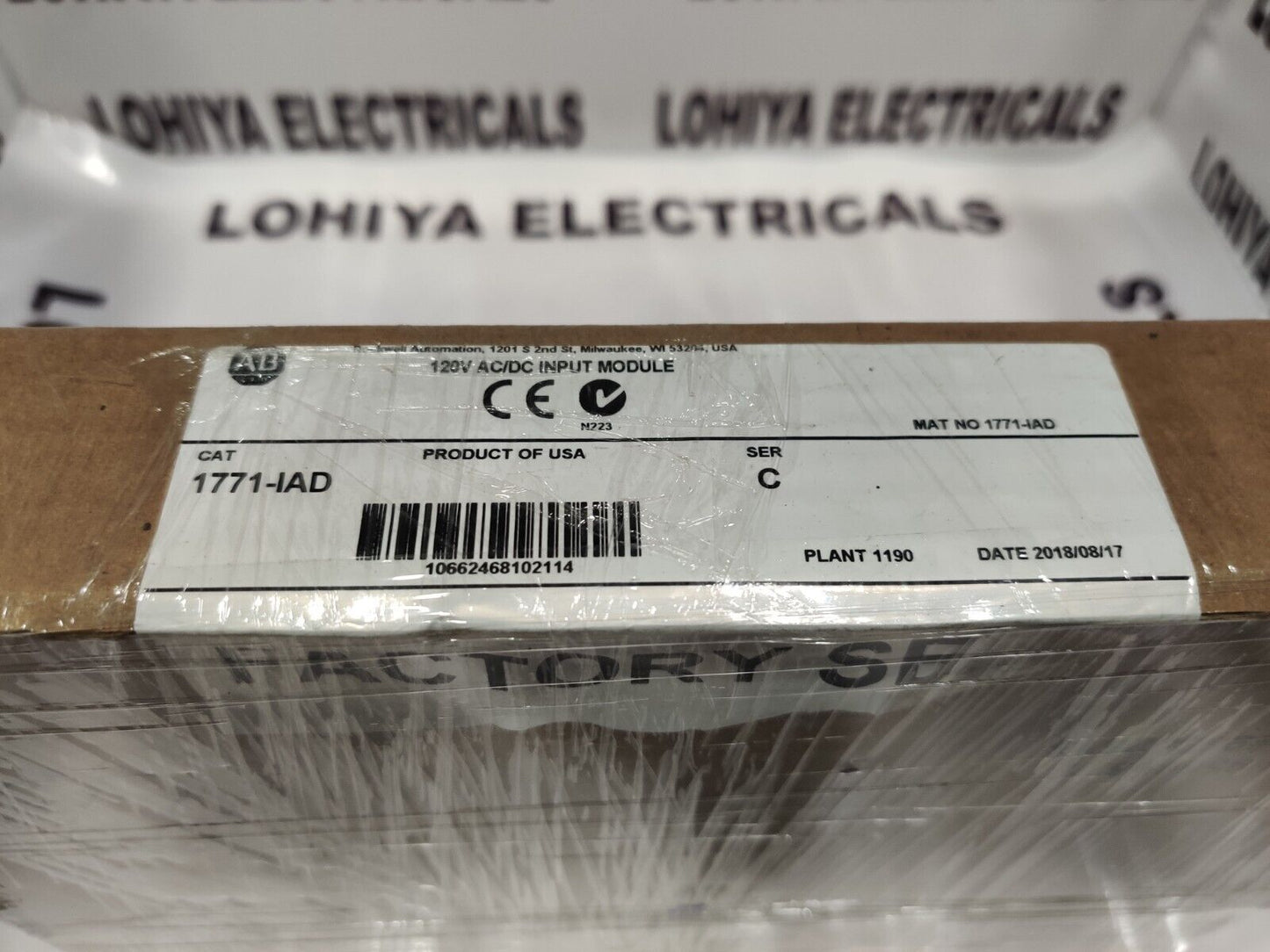 ALLEN BRADLEY 1771-IAD INPUT MODULE ( NEW FACTORY SEAL ) - KOEED