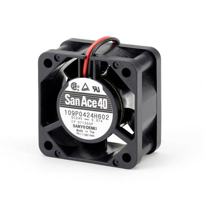 SANYO 109P0424H602 DC24V 0.07A 40*40*20MM 2-Wire Silent Cooling Fan