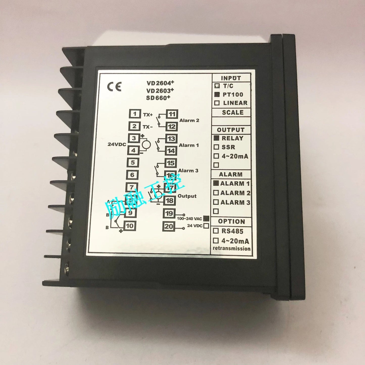 1pcs VERTEX VD2603+/RELAY/PT100 Temperature Controller
