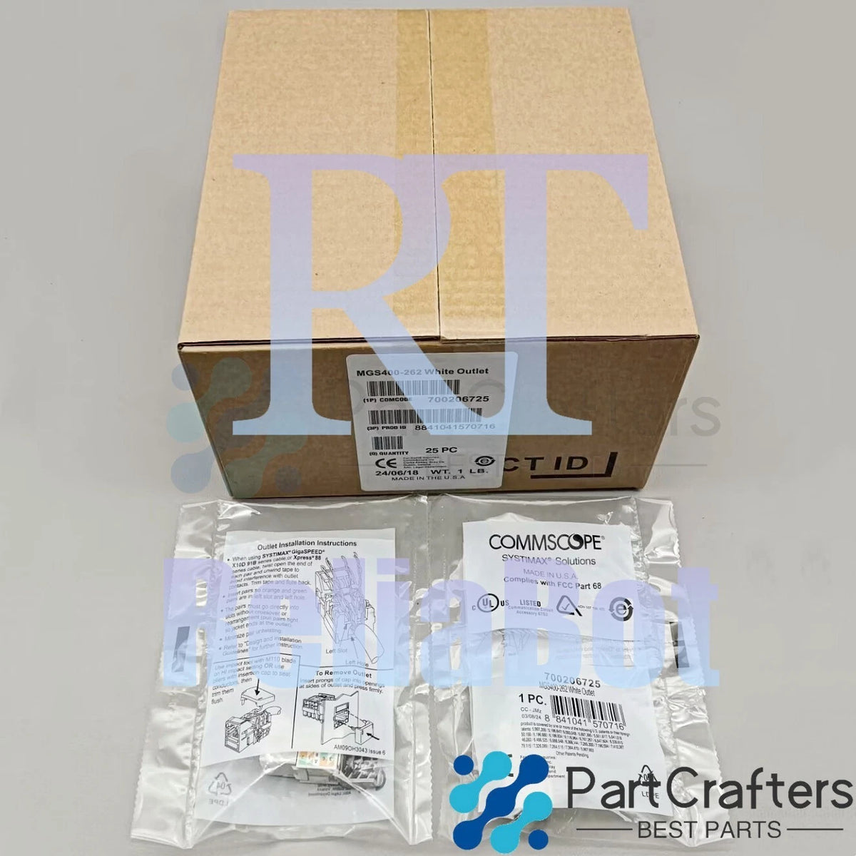 RJ45CAT6 MGS400-26 25PCS For CommScope Category 6 Gigabit Network Jack Module