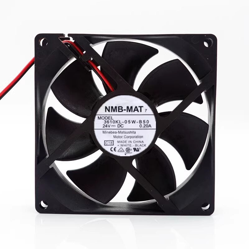 NMB-MAT 3610KL-05W-B50 9025 DC24V 0.20A 2-Wire Inverter Cooling Fan