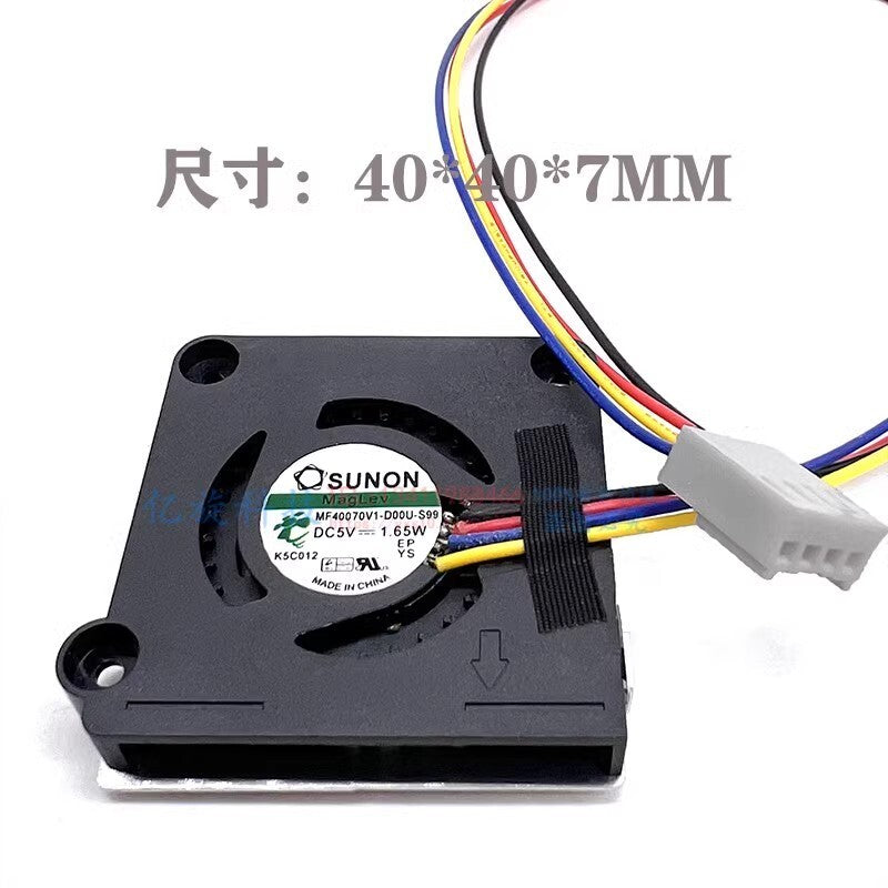 SUNON MF40070V1-D000-S99 DC5V 1.65W 4CM 4-Pin Cooling Fan