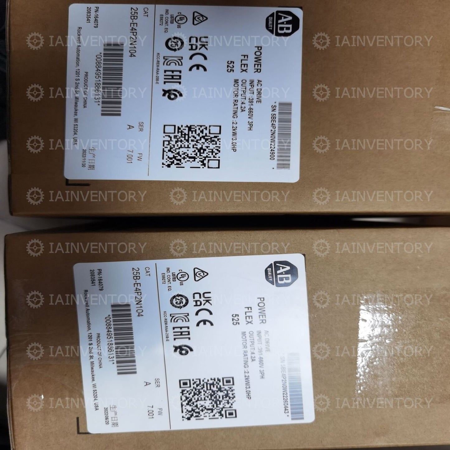 Allen Bradley 25B-E4P2N104 2.2kW AC Drive Expedited - ALLEN BRADLEY