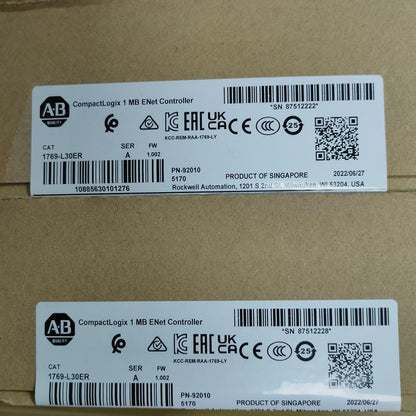 Allen Bradley 1769-L30ER CompactLogix 1MB ENet Controller - ALLEN BRADLEY