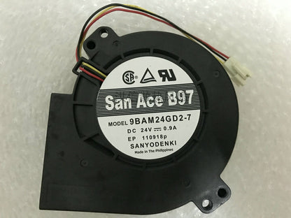 1pcs Sanyo 9BAM24GD2-7 DC24V 0.9A 9733 turbo blower cooling fan