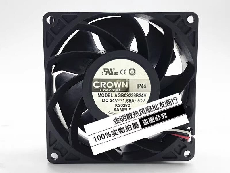 CROWN 9CM 24V 1.65A AGB09238B24V Inverter High Air Flow Cooling Fan