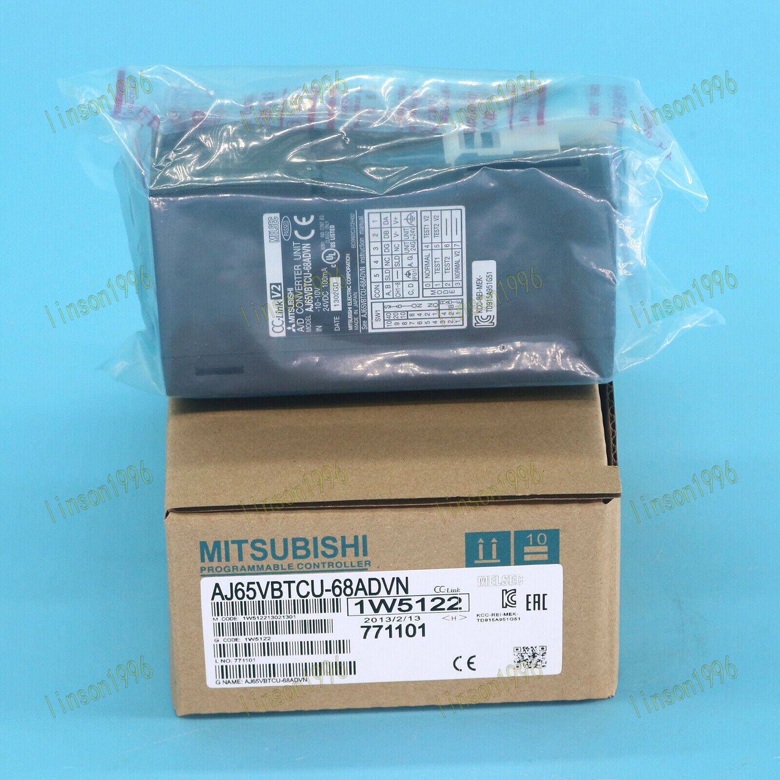 Mitsubishi PLC Module AJ65VBTCU-68ADVN 1-Year Warranty - MITSUBISHI