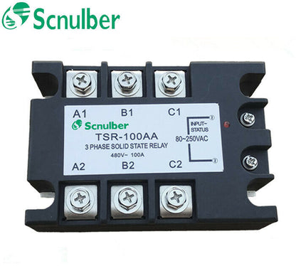 new Scnulber three-phase solid state relay TSR-100AA 100A 480V AC control AC - SCNULBER