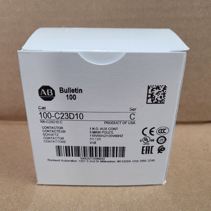 Allen Bradley 100-C23D10 110/120V AC Contactor - New - ALLEN BRADLEY