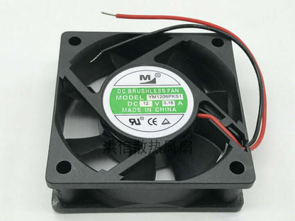 new 1pcs M YM1206PKS1 DC12V 0.18A 6020 6CM 60*20MM cooling fan